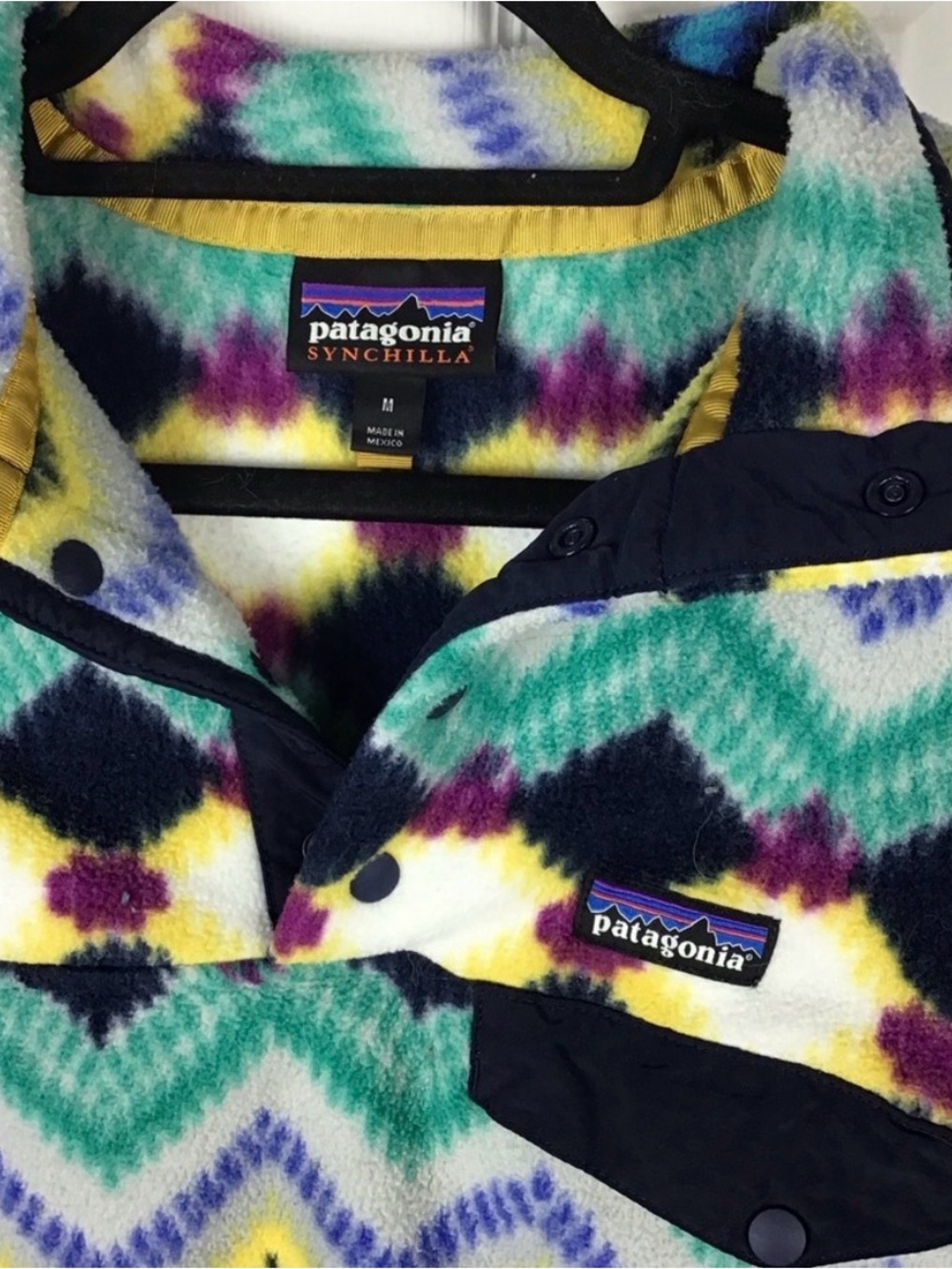 Patagonia Womens Synchilla Snap-T Fleece Pullover Size Medium - Picture 2 of 3